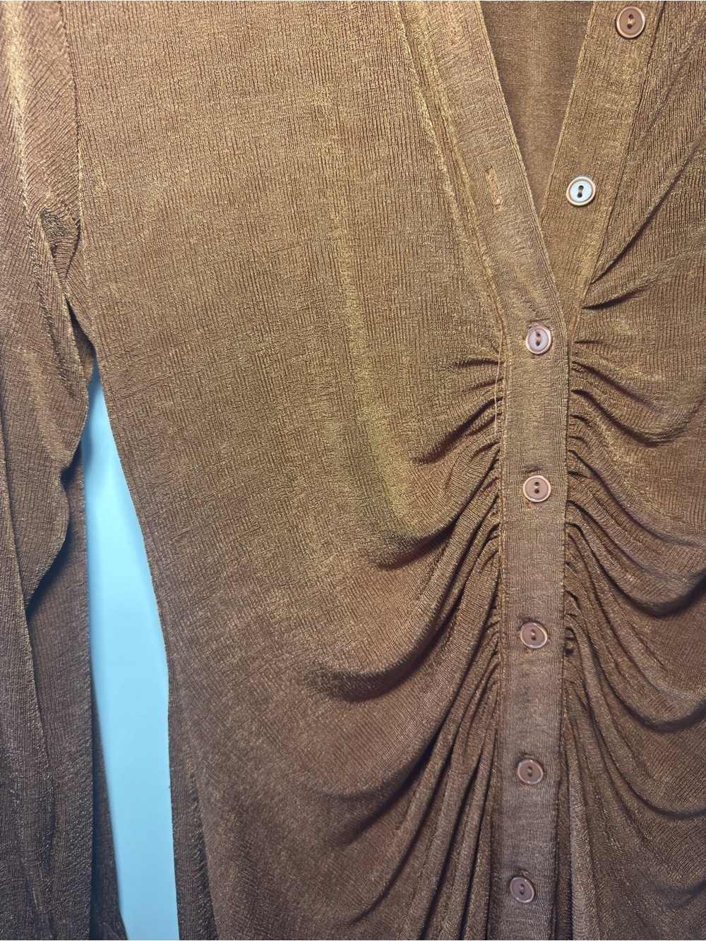 With Jean Andy Rust/Brown Long Sleeve Dress - Picture 5 of 6